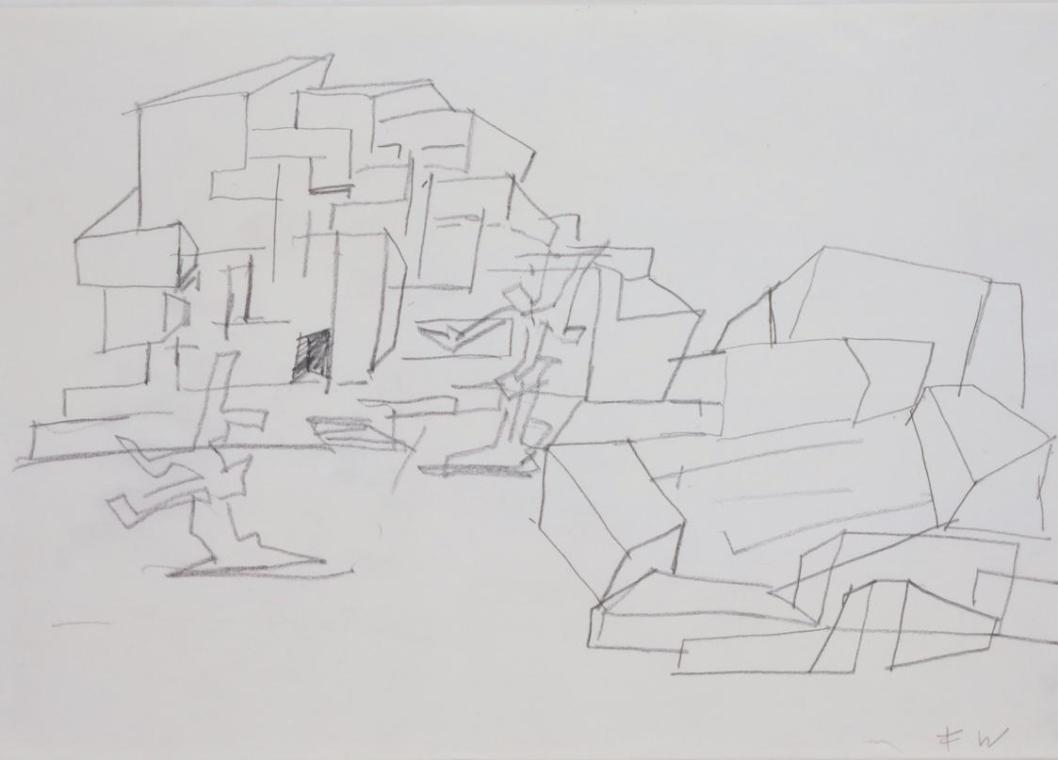 Entwurf von Kirche und Kloster für den Orden der Karmelitinnen in Steinbach bei Wien