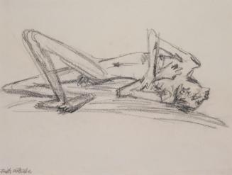 Fritz Wotruba, Schlachtopfer, um 1933, Kohlenstift auf Papier, Blattmaße: 30 × 40 cm, Belvedere…