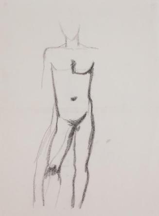 Fritz Wotruba, Jünglingsfigur, 1936, Bleistift auf Papier, Blattmaße: 48,2 × 36,2 cm, Belvedere…