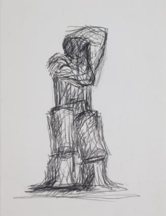 Fritz Wotruba, Figur, 1974, Bleistift auf Papier, Blattmaße: 40 × 29,9 cm, Belvedere, Wien, Inv…