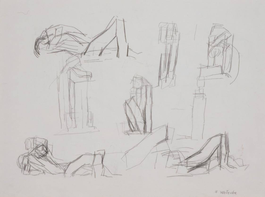 Liegende und hockende Figuren