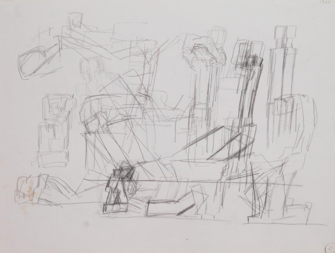 Liegende, hockende und stehende Figuren