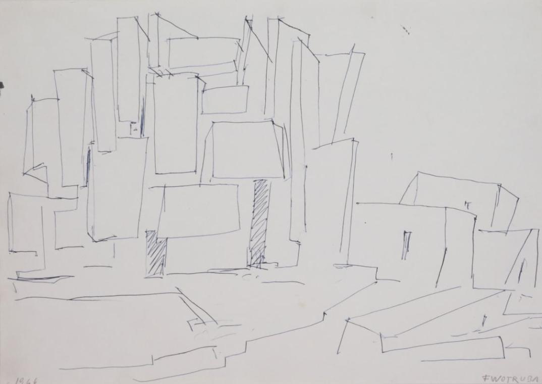 Entwurf von Kirche und Kloster für den Orden der Karmelitinnen in Steinbach bei Wien