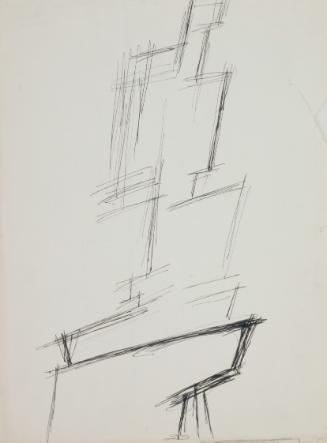 Genius. Entwurf für die freistehende Skulptur des zweiteiligen Mahnmals für die Opfer des Nationalsozialismus vor dem Alten Schloss in Stuttgart