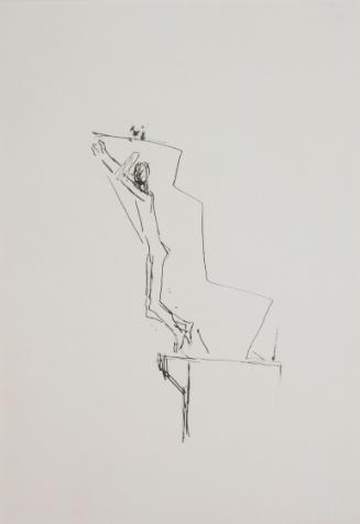 Fritz Wotruba, Entwurf für ein Denkmal für Stuttgart, 1965, Tusche mit Feder auf Papier, Blattm…