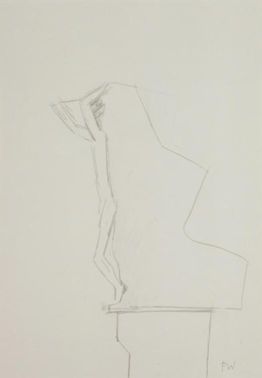 Entwurf für eine Figur – Aufflug