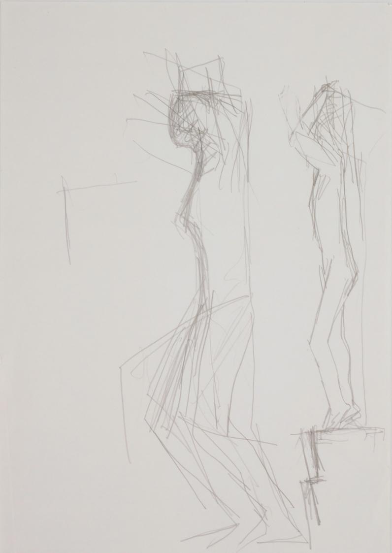 Entwürfe für eine Figur – Aufflug