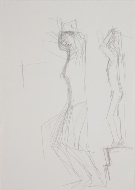Entwürfe für eine Figur – Aufflug