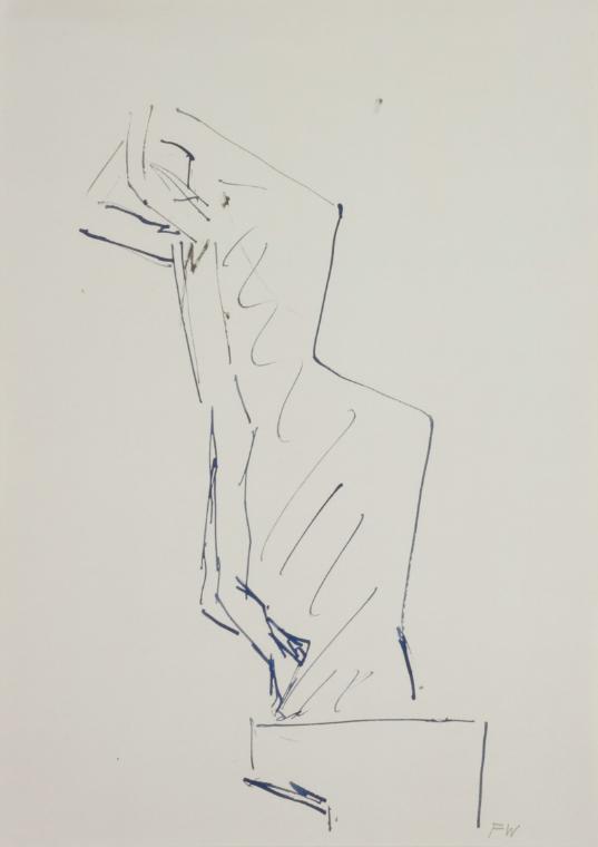 Entwurf für eine Figur – Aufflug