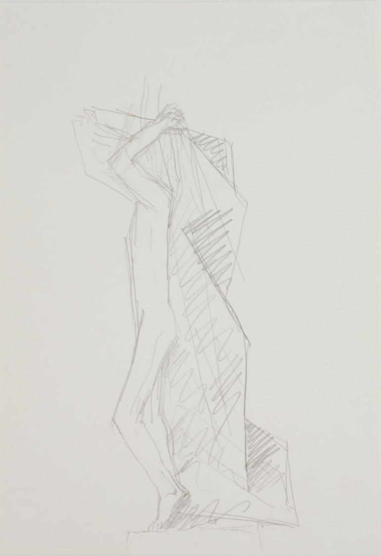 Entwurf für eine Figur – Aufflug