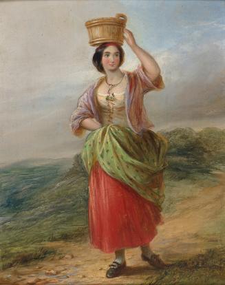 Alfred Provis, Bäuerin in Tracht, undatiert, Öl auf Karton, 25,3 × 20,2 cm, Belvedere, Wien, In…