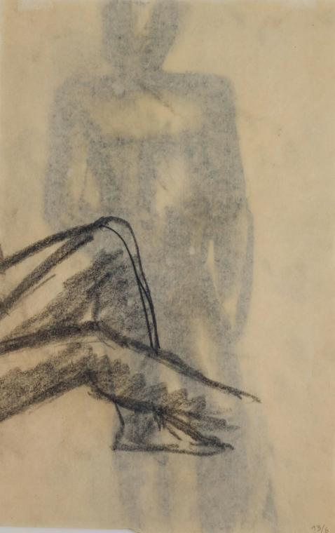 Fritz Wotruba, Beinstudie, 1933–1935, Graphitstift auf Papier, Blattmaße: 38,5 × 25 cm, Belvede…