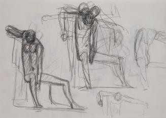 Fritz Wotruba, Sitzende Figuren, 1944, Bleistift auf Papier, Blattmaße: 21 × 29,8 cm, Belvedere…