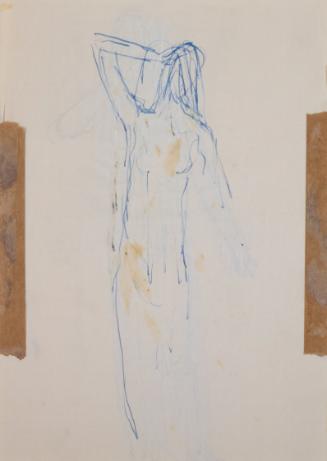 Fritz Wotruba, Weibliche Figur, um 1945, Tinte, Feder auf Papier
, Blattmaße: 29,6 × 21 cm, Be ...