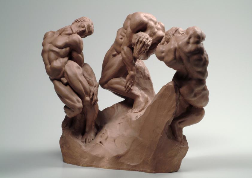 Gustinus Ambrosi, Studie für das Grabmal von Friedrich Nitzsche, 1915, Gips, rotbraun patiniert…