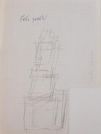 Fritz Wotruba, Figur, undatiert, Bleistift auf Papier
, Blattmaße: 28,5 × 21 cm, Belvedere, Wi…