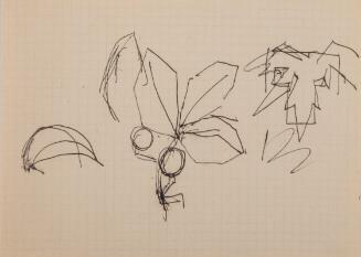 Fritz Wotruba, Entwurf für Schmuck, undatiert, Kugelschreiber (schwarz) auf Papier
, Blattmaße…