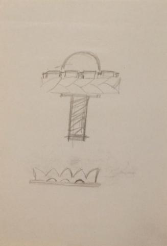 Fritz Wotruba, Entwürfe für Ringe, undatiert, Bleistift auf Papier
, Blattmaße: 20,2 × 14 cm, …