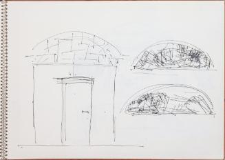 Fritz Wotruba, Entwürfe für eine Umgestaltung des Portals des Hauses Singerstraße 11 in Wien, I…