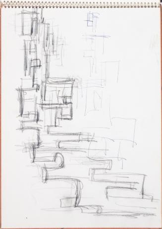 Fritz Wotruba, Figuren, undatiert, Bleistift und Kugelschreiber auf Papier
, Blattmaße: 32 × 2…