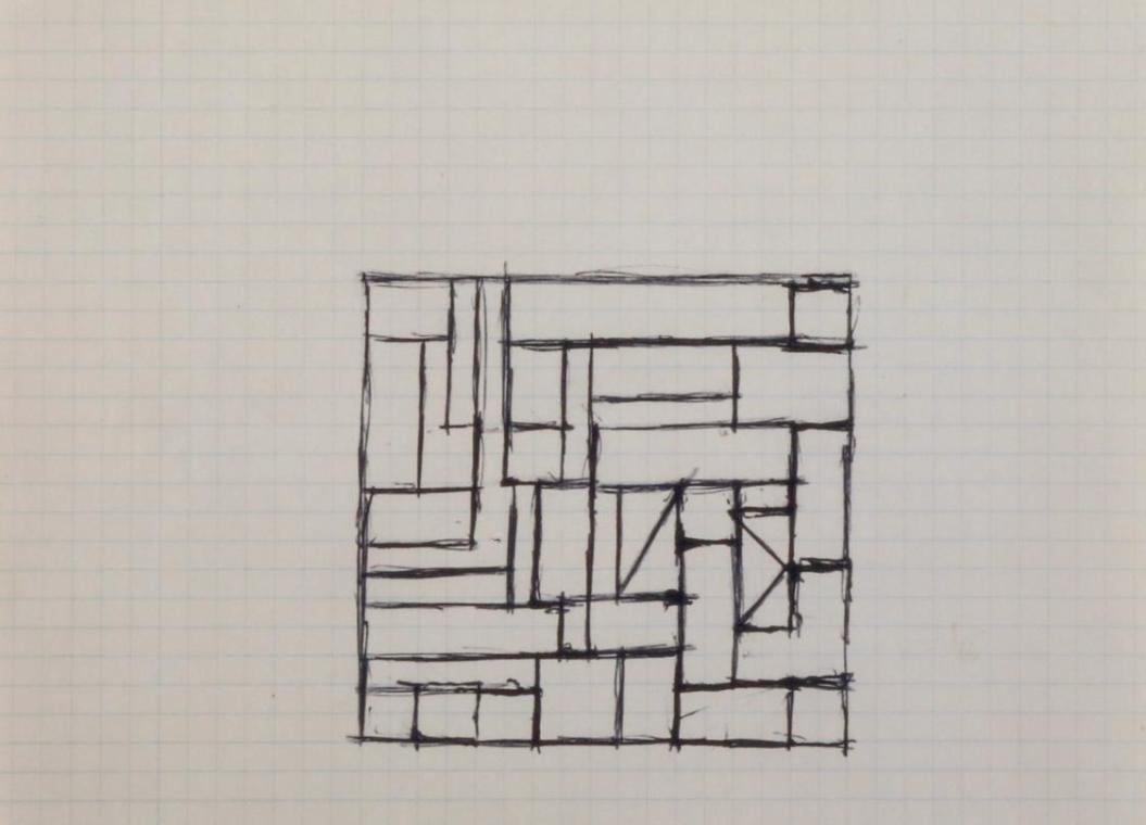 Entwurf für Eisengittertore für das Blutgassenviertel im Wien, Innere Stadt