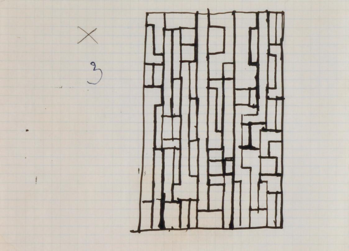 Entwurf für Eisengittertore für das Blutgassenviertel in Wien, Innere Stadt