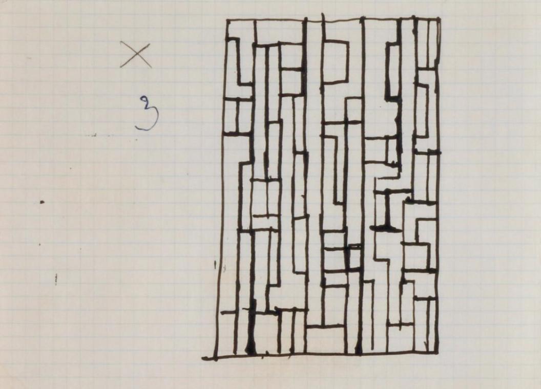 Entwurf für Eisengittertore für das Blutgassenviertel in Wien, Innere Stadt