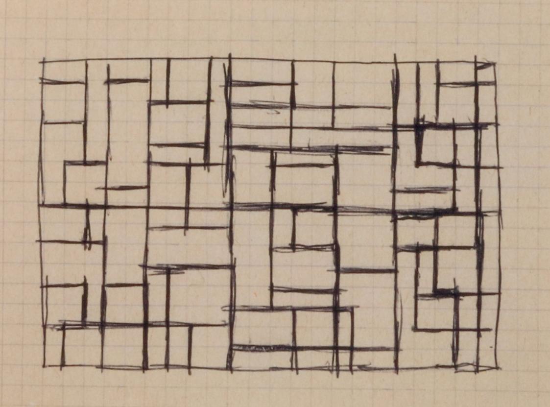 Entwurf für Eisengittertore für das Blutgassenviertel in Wien, Innere Stadt