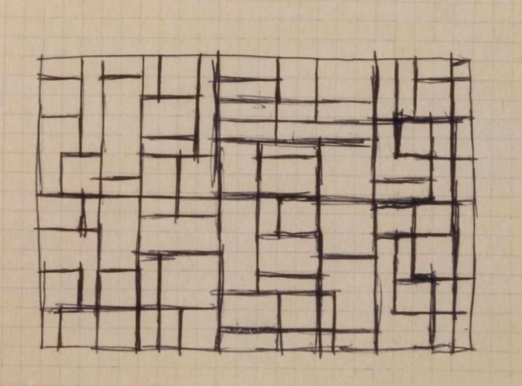 Entwurf für Eisengittertore für das Blutgassenviertel in Wien, Innere Stadt
