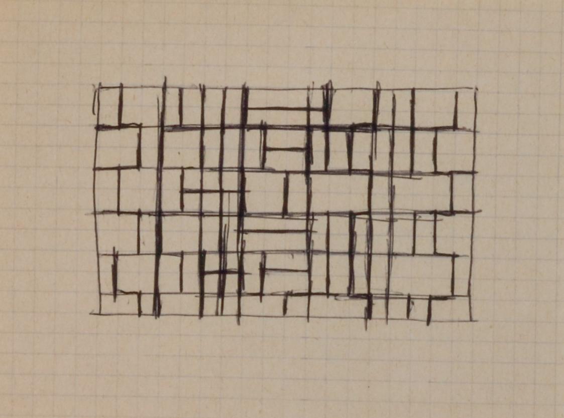 Entwurf für Eisengittertore für das Blutgassenviertel in Wien, Innere Stadt