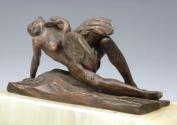 Gustinus Ambrosi, Leda mit dem Schwan, um 1920, Bronze, H: 6 cm, Belvedere, Wien, Inv.-Nr. A 12 ...