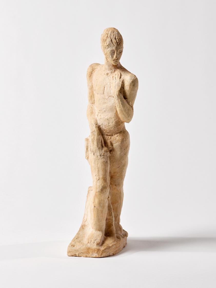 Fritz Wotruba, Männliche Figur, rechter Teil einer ehem. Doppelfigur, um 1927/28, Gipsguss nach…