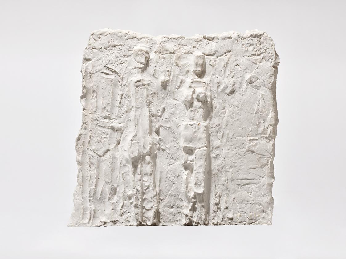 Relief mit drei Figuren