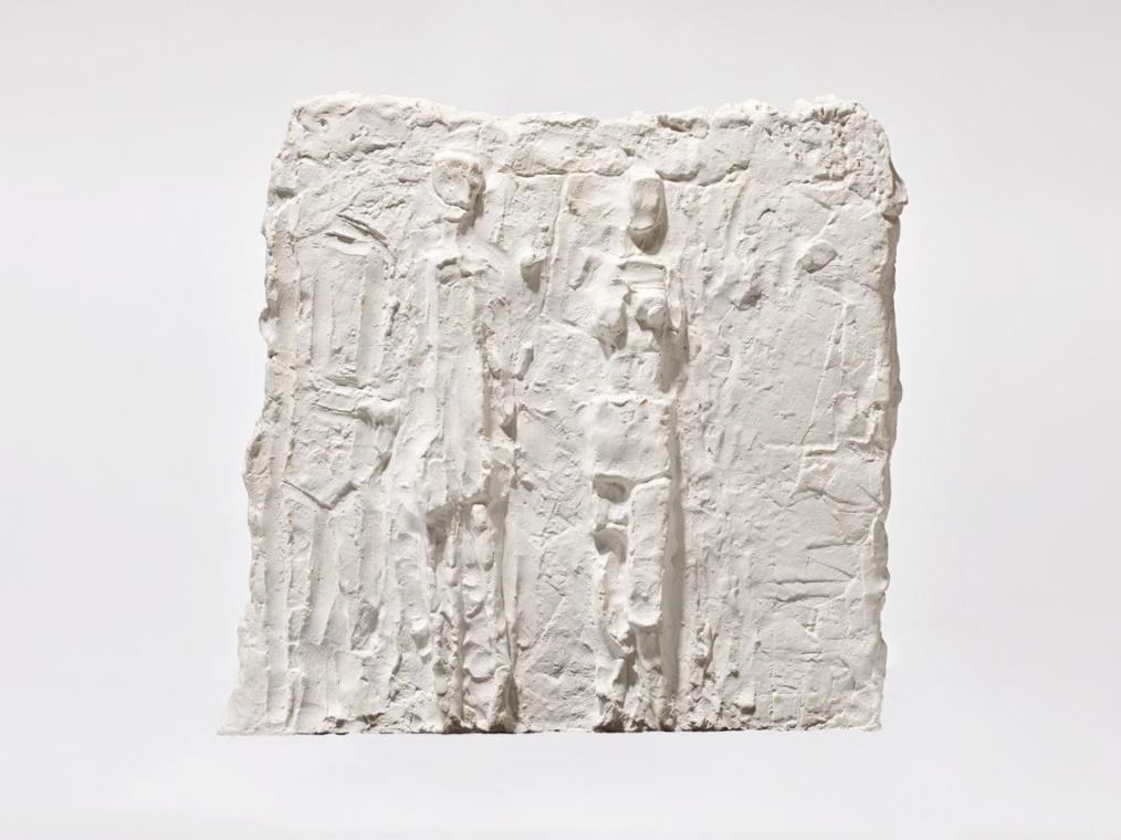 Relief mit drei Figuren