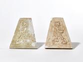 Fritz Wotruba, Relief mit gehender Figur, um 1952, Gips, negativ : 12,5 × 11,5 × 1,2 cm, Belved…