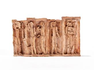 Fritz Wotruba, Relief mit sechs Figuren, Entwurf für das Große Figurenrelief für den Österreich…