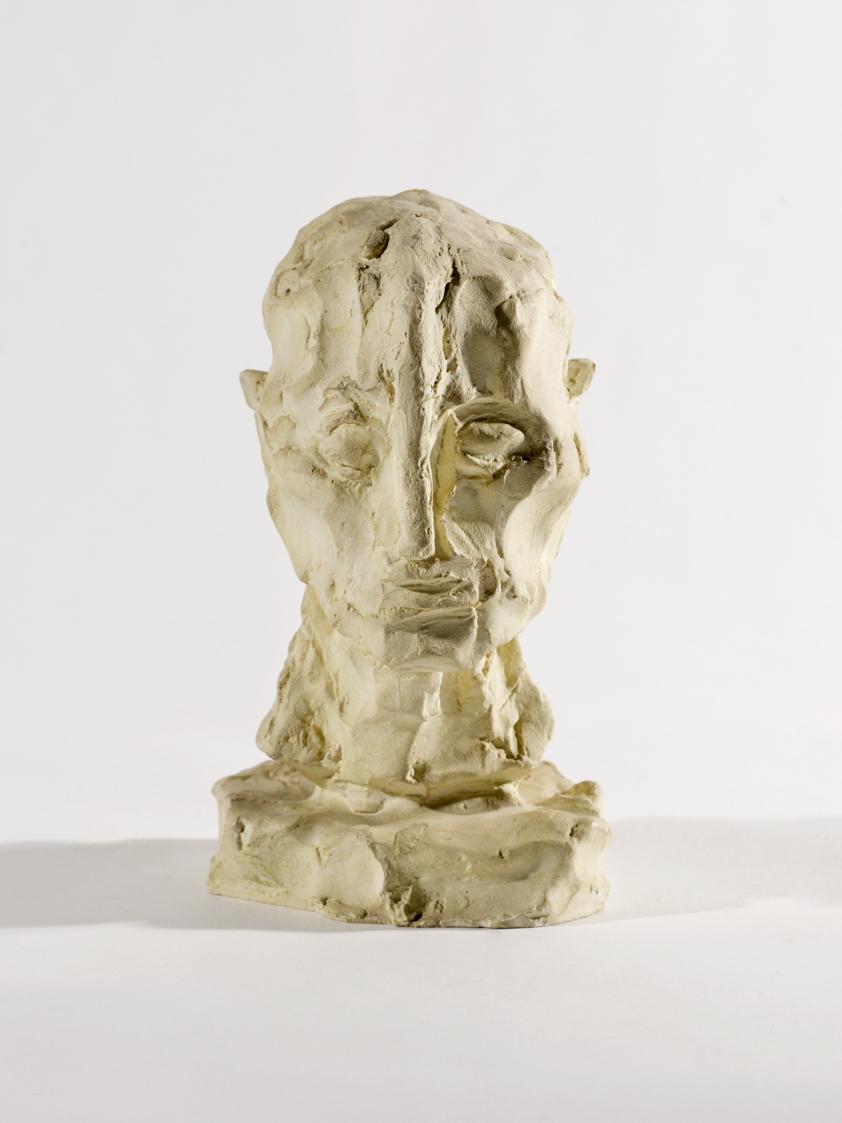 Fritz Wotruba, Kopf eines Mannes, 1972, Gipsguss nach Tonmodell, 17,5 × 10 × 12,5 cm, Belvedere…