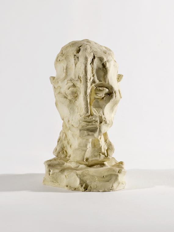 Fritz Wotruba, Kopf eines Mannes, 1972, Gipsguss nach Tonmodell, 17,5 × 10 × 12,5 cm, Belvedere…