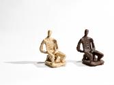 Fritz Wotruba, Kleine sitzende Figur, 1948/1949, Gipsguss nach Tonmodell, 22 × 15 × 14,5 cm, Be…