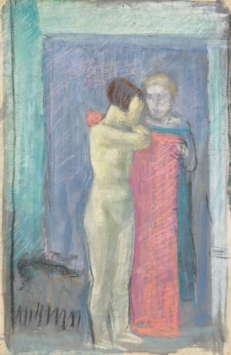 Walther Gamerith, Zwei weibliche Figuren, undatiert, Pastell auf Papier, 48 × 31,5 cm, Belveder…