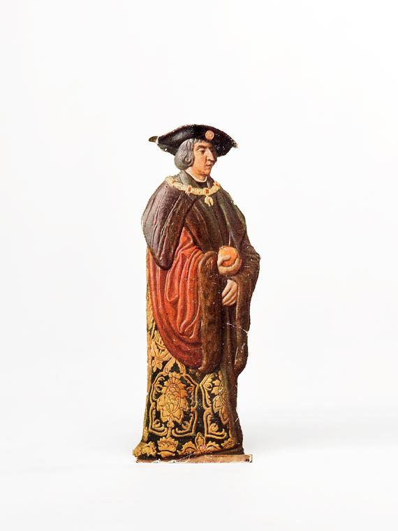 Franz von Matsch, Figurine von Kaiser Maximilian, undatiert, Metall, 11,1 x 4,6 cm, Belvedere, …