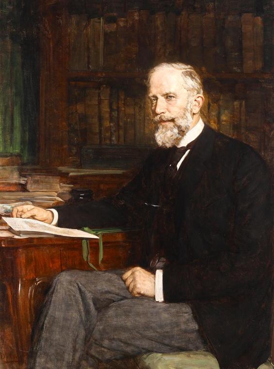 Alois Johann Josef Delug, Minister Vinzenz Graf Baillet de Latour, 1900, Öl auf Leinwand, 125 x…