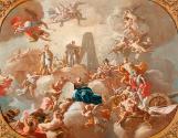 Francesco de Mura, Glorie auf einen Fürsten, um 1738, Öl auf Leinwand, 76 × 95 cm, Belvedere, W…