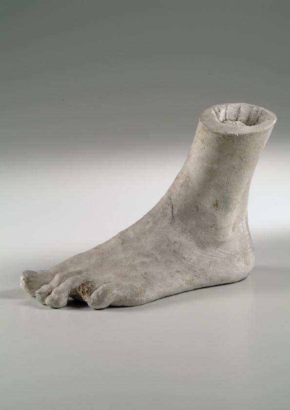 Linker männlicher Fuß (Muster)