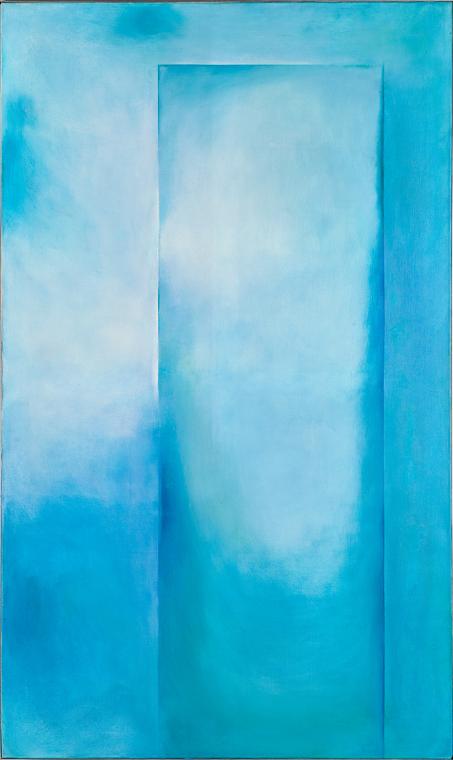 Rudolf Goessl, Ohne Titel, 1970, Acryl auf Leinwand, 200 × 120 cm, Belvedere, Wien, Inv.-Nr. 11…