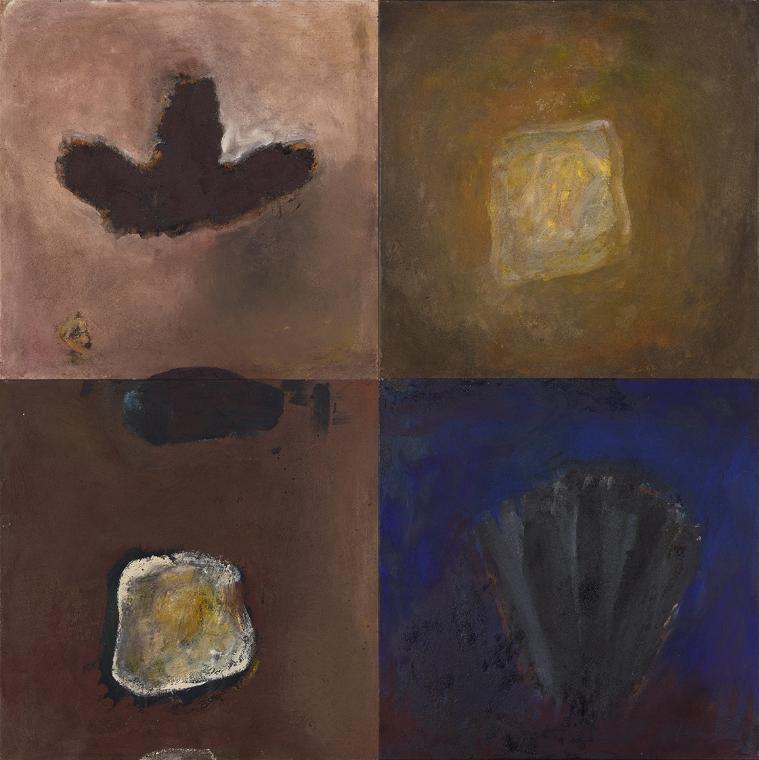 Rudolf Goessl, Naturgeschichte, 2011, Öl auf Leinwand, gesamt: 201 × 201 × 2 cm, Belvedere, Wie…