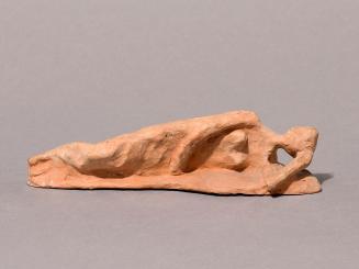 Fritz Wotruba, Kleine Schlafende, 1946/1947, Ton, gebrannt, 8,5 × 31,5 × 9 cm, Belvedere, Wien,…