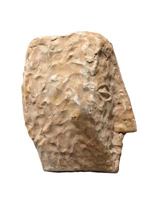 Fritz Wotruba, Kopf, 1950, Gipsguss nach Tonmodell, 26 × 11 × 21,5 cm, Belvedere, Wien, Inv.-Nr…
