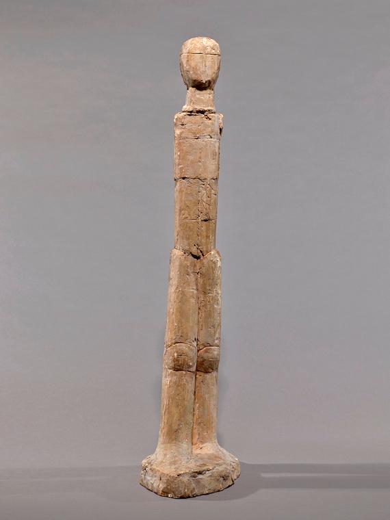 Fritz Wotruba, Stehende Figur, 1956, Gipsguss nach Tonmodell, 88 × 19,5 × 31 cm, Belvedere, Wie…
