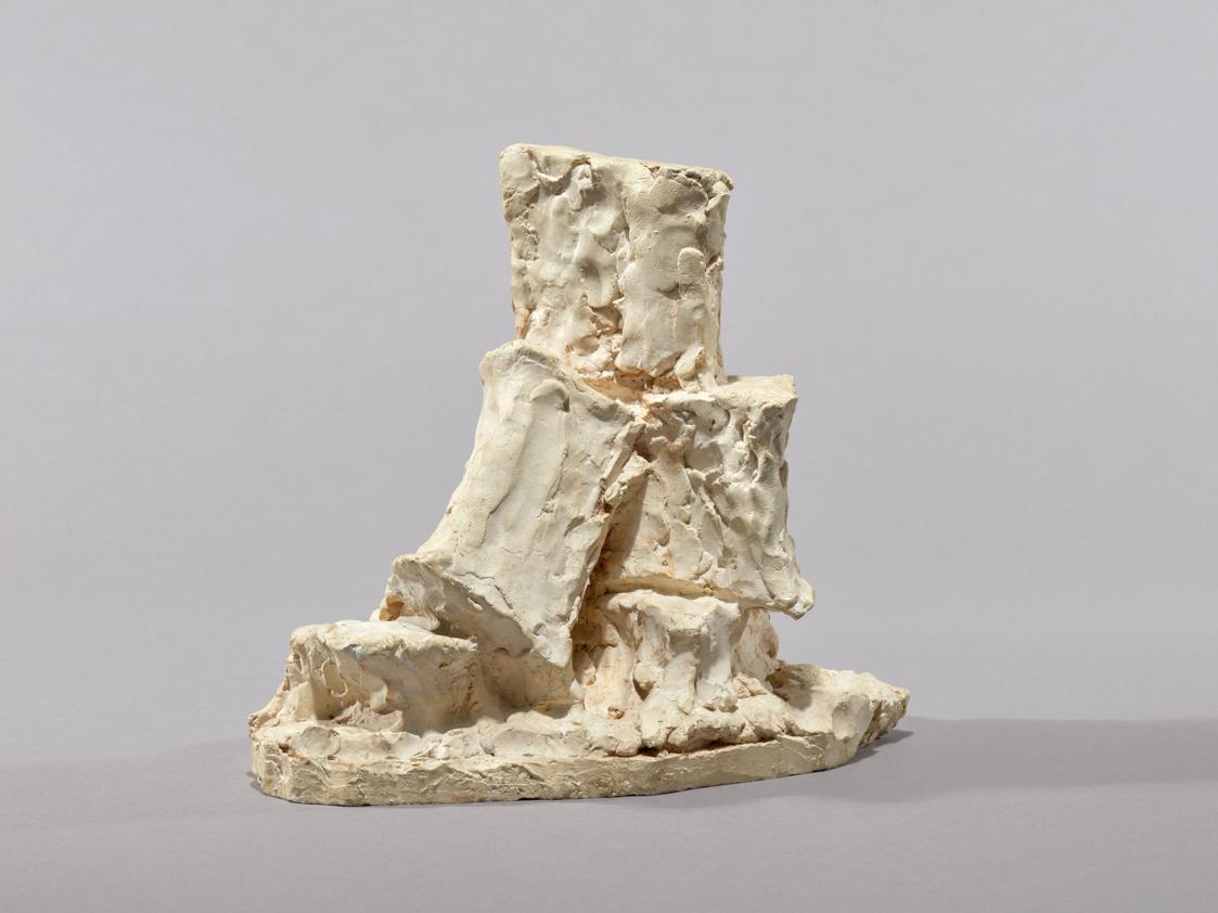 Fritz Wotruba, Kleiner Torso III, 1971, Gipsguss nach Tonmodell, 31 × 29 × 27 cm, Belvedere, Wi…